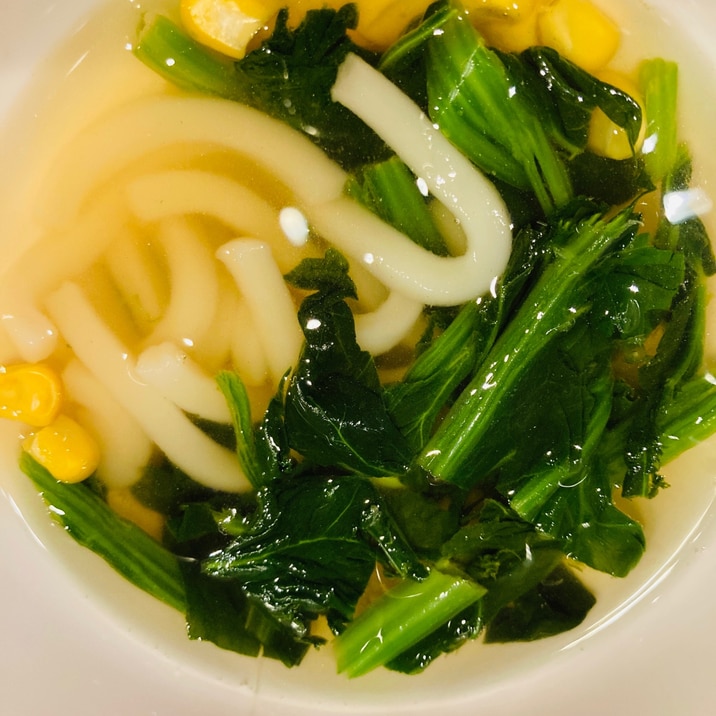 離乳食にも ほうれん草コーンうどん レシピ 作り方 By Yumyum 楽天レシピ